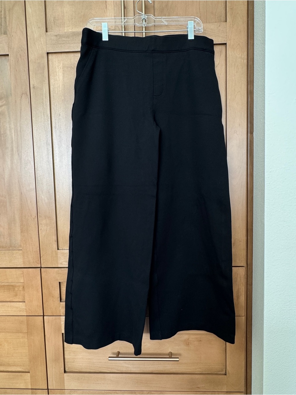SPANX Black Wide-Leg Dress Pants
